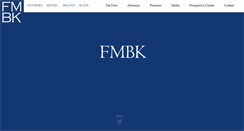 Desktop Screenshot of fmbklaw.com